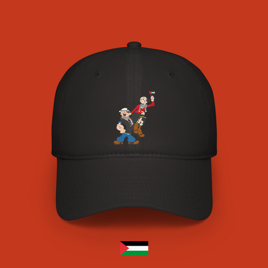Popeye and Olivia with flag - hat