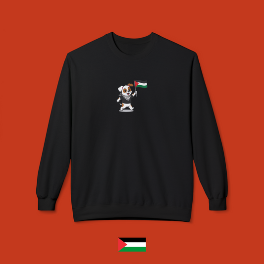 Sami with flag - crewneck sweatshirt