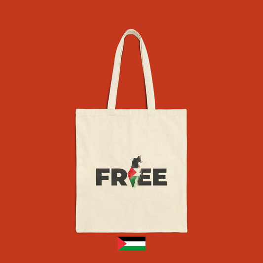 Scritta Free con Palestina - borsa