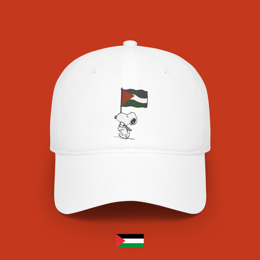 Snoopy con bandiera - cappellino