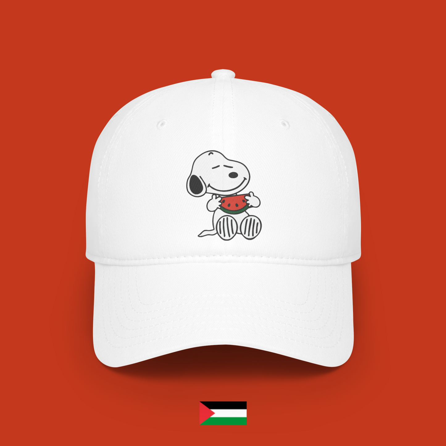 Snoopy mangia una fetta di anguria - cappellino