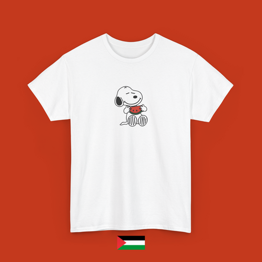 Snoopy mangia una fetta di anguria - maglietta