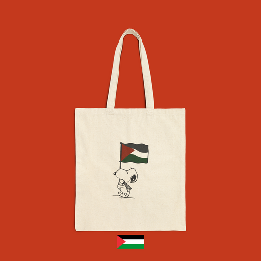 Snoopy con bandiera - borsa