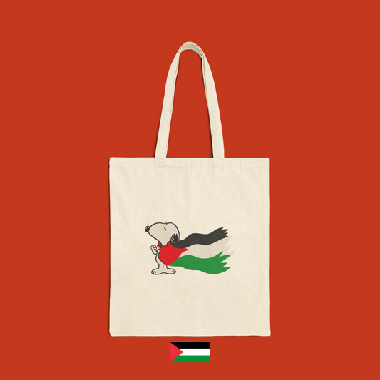 Snoopy con mantello palestinese - borsa