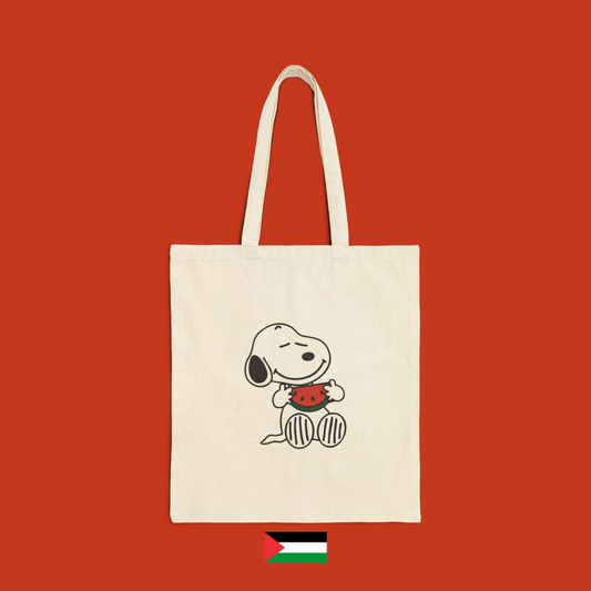 Snoopy mangia una fetta di anguria - borsa