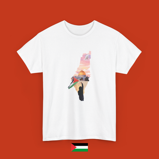Squarcio su Palestina - maglietta
