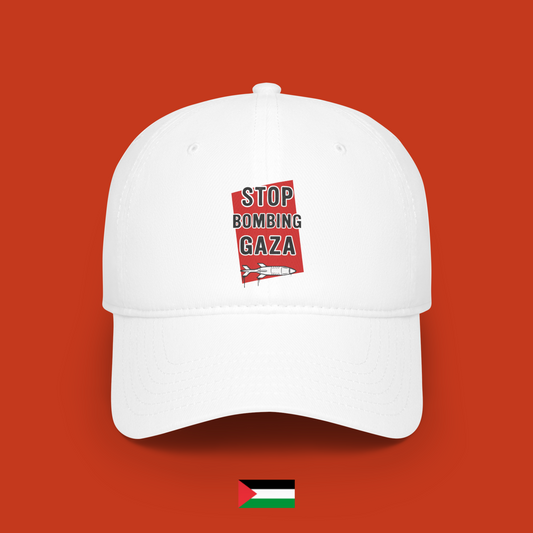 Stop bombing Gaza - cap
