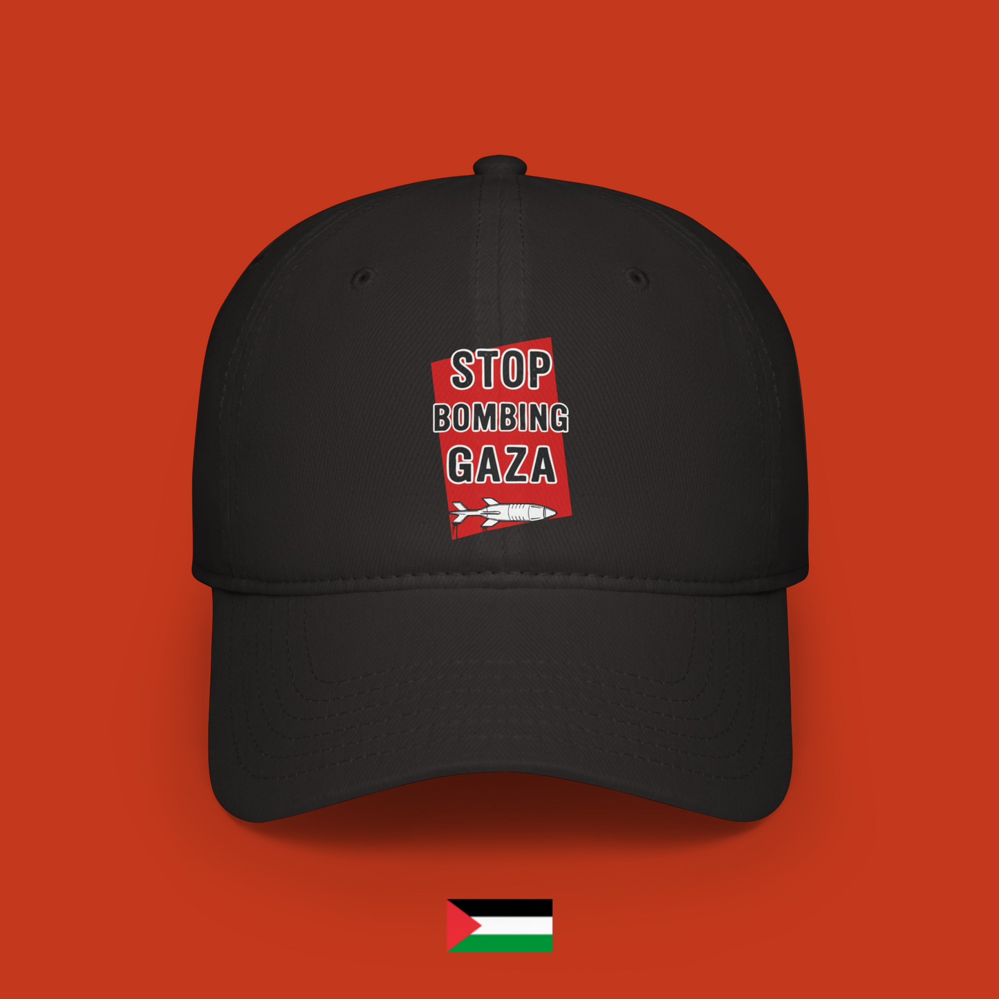 Stop bombing Gaza - cap