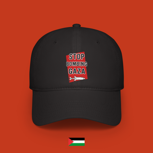 Stop bombing Gaza - cap