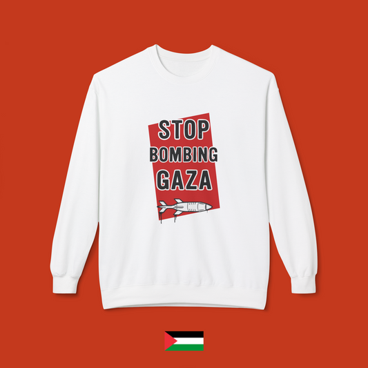 Stop bombing Gaza - crewneck sweatshirt