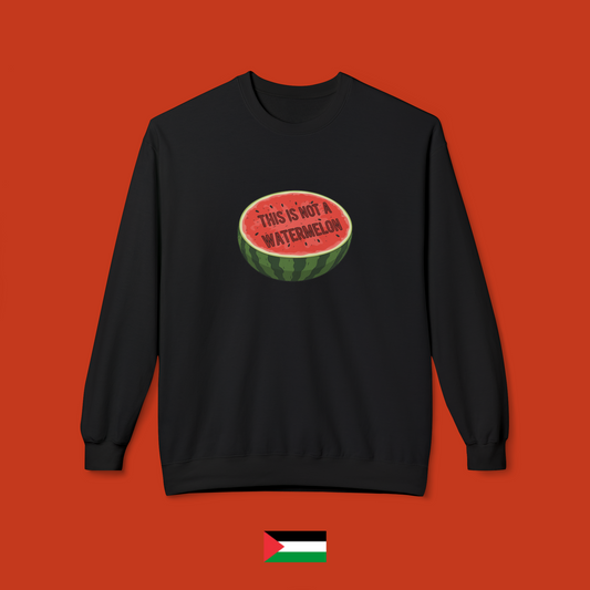 This is not a watermelon - crew neck sweatshirt
