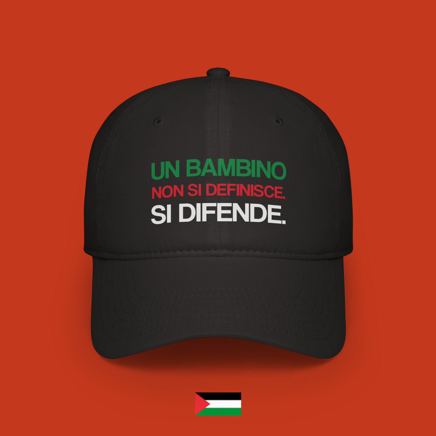 Un bambino non si definisce. Si difende. - cappellino