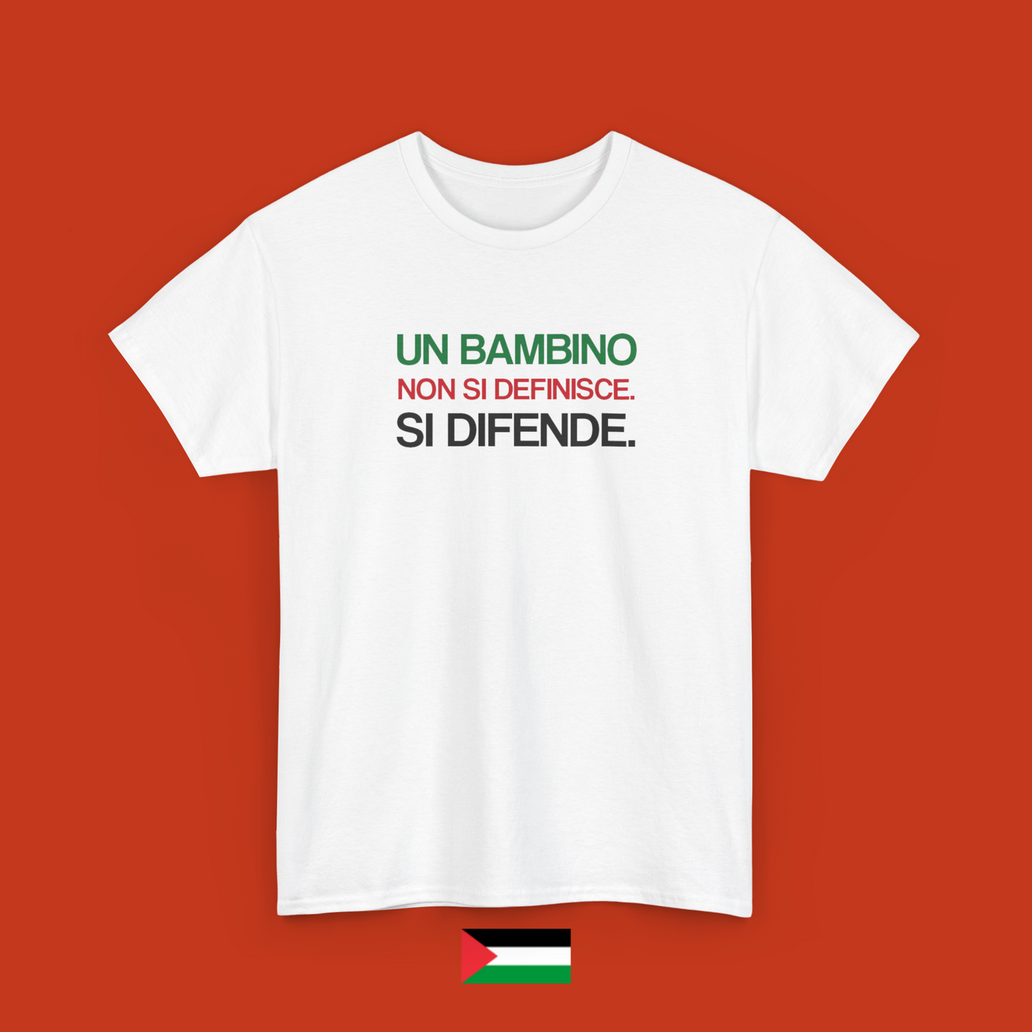 Un bambino non si definisce. Si difende. - maglietta