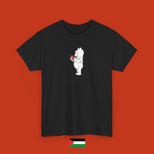 Winnie the Pooh Eating Melon - T-Shirt