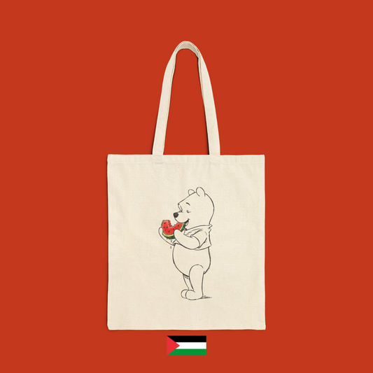 Winnie the Pooh eating melon - bag